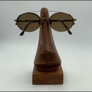 Vintage Silver Dollar Bronze Oval Sunglasses Frame